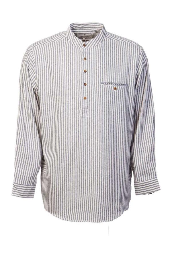 Cabano Lee Valley Grandad Shirt Lvc K Blue