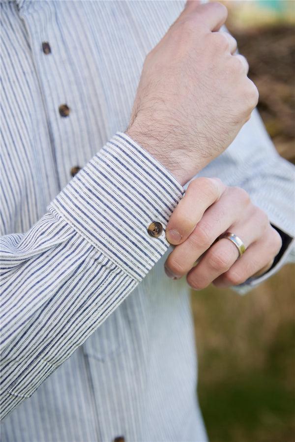 Cabano Lee Valley Grandad Shirt Vr18 K Navy