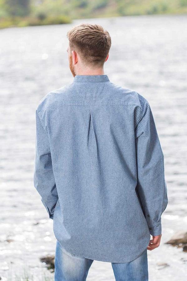 Cabano Lee Valley Grandad Shirt Vr25 R Blue
