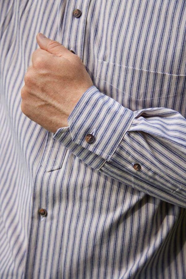 Cabano Lee Valley Grandad Shirt Vr26 R Navy