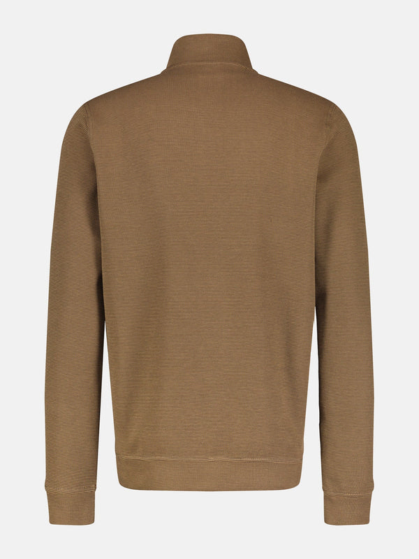 Cabano Lerros 1/4 Zip Polo 4402Ls Bg K Beige