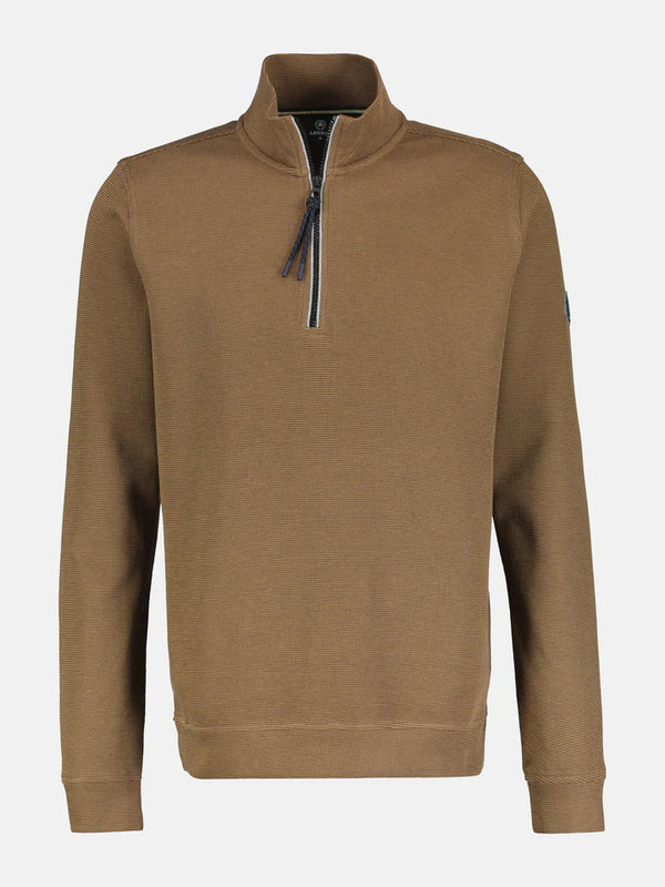cabano Lerros 1/4 Zip Polo 4402Ls Bg K Beige