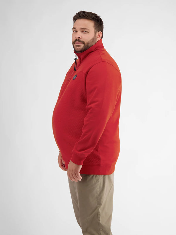Cabano Lerros 1/4 Zip Polo Sweatshirt 4431 K Red