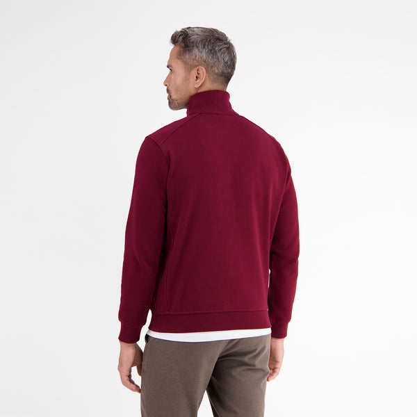 Cabano Lerros 1/4 Zip Polo Sweatshirt 4462 R Wine