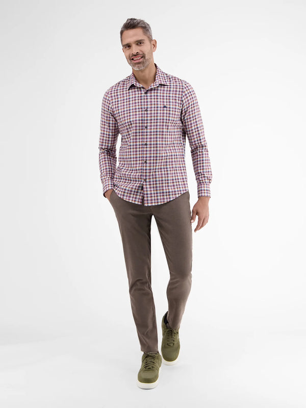 Cabano Lerros Check Shirt 1006 R White