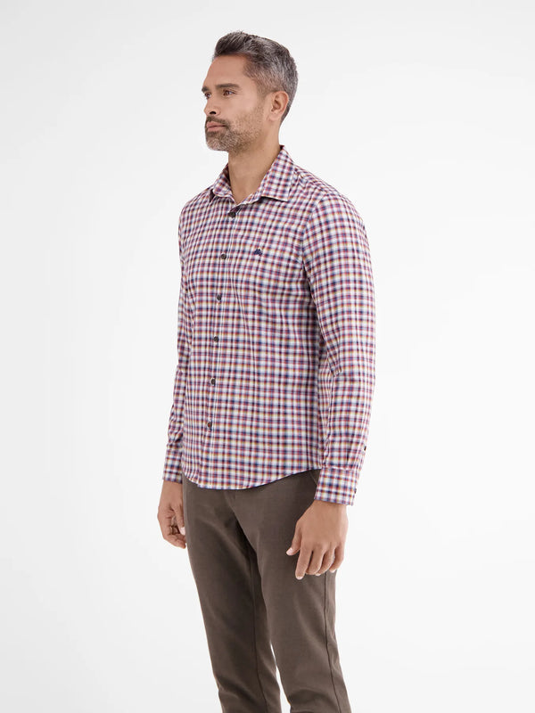 Cabano Lerros Check Shirt 1006 R White