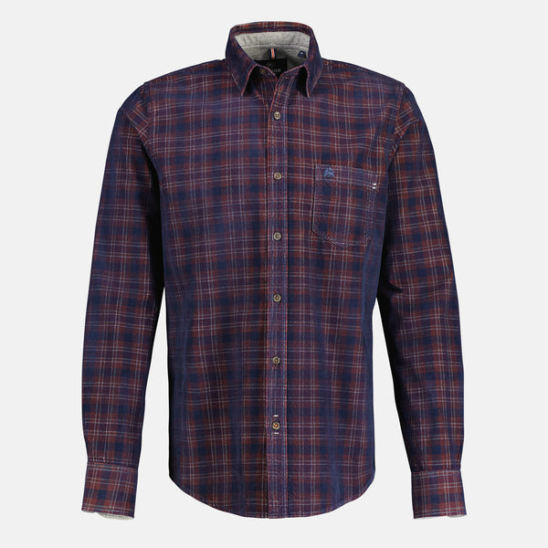 Cabano Lerros Check Shirt 1020 K Wine