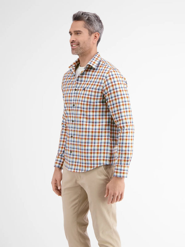 Cabano Lerros Check Shirt 1023 R White