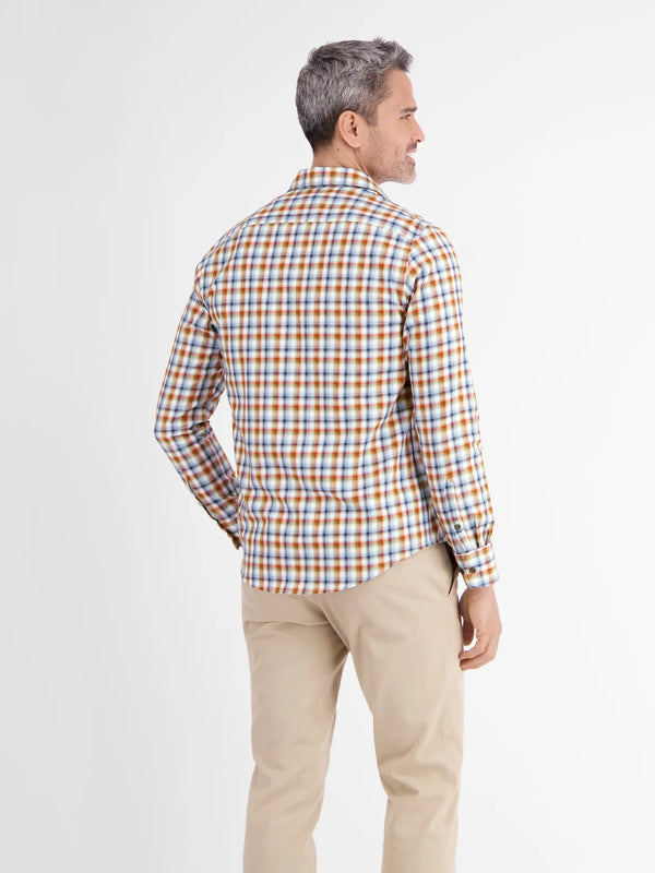 cabano Lerros Check Shirt 1023 R White