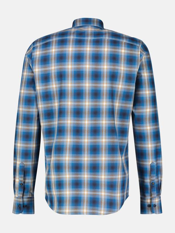 cabano Lerros Check Shirt 11411 B K Blue