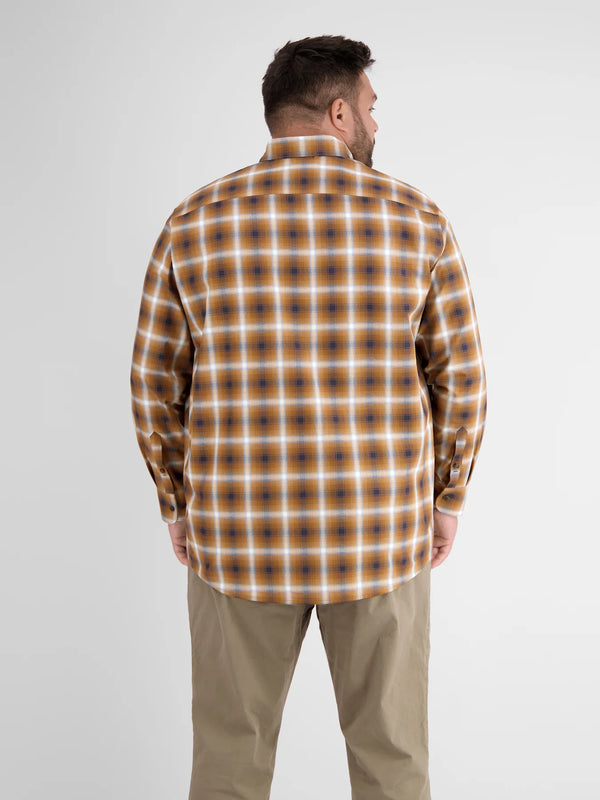 cabano Lerros Check Shirt 11411 M K Brown