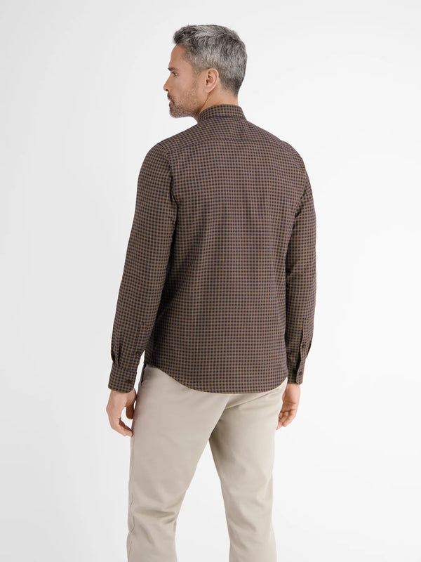 cabano Lerros Check Shirt 1442 B R Brown