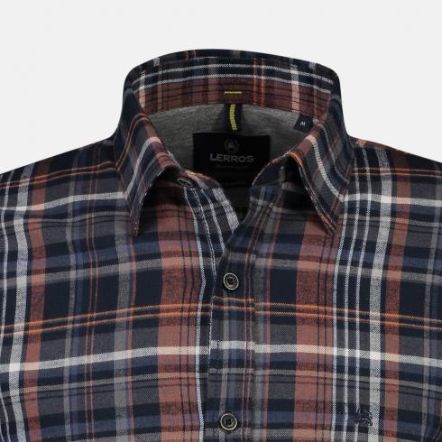 Cabano Lerros Check Shirt 2101058 R Navy