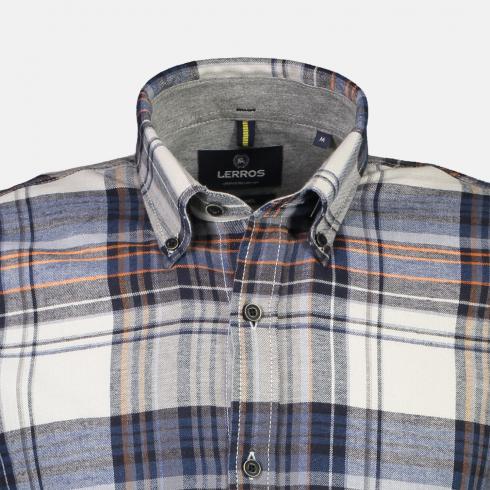 Cabano Lerros Check Shirt 2101157 R White