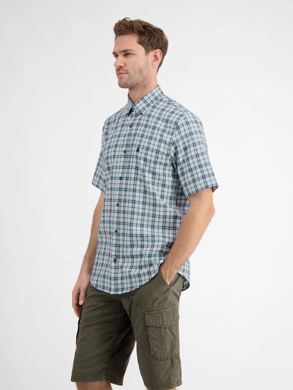 Cabano Lerros Check Shirt 2102 Az R Blue