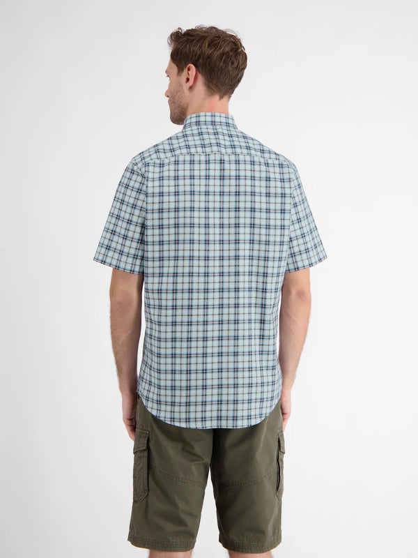 cabano Lerros Check Shirt 2102 Az R Blue