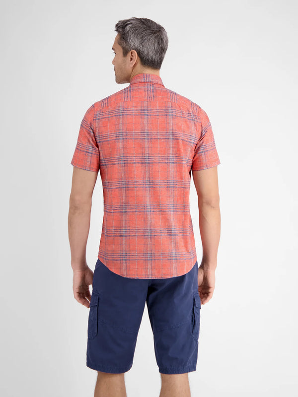 cabano Lerros Check Shirt 2418 C K Orange