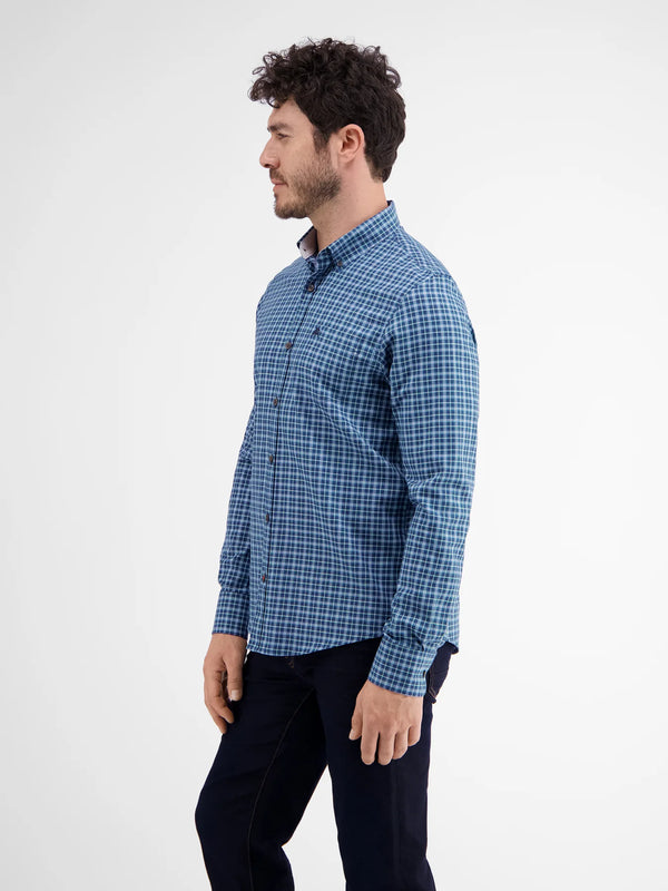 Cabano Lerros Check Shirt L1122 R Dark Blue