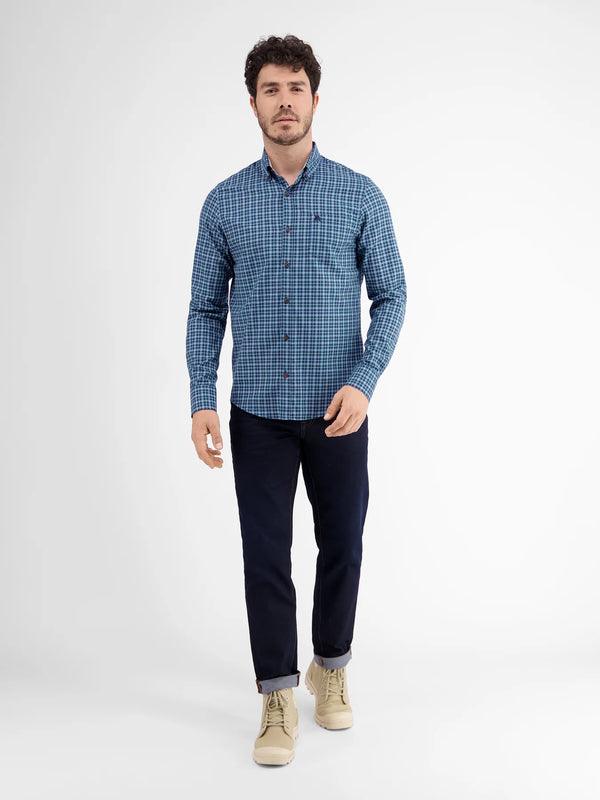 Cabano Lerros Check Shirt L1122 R Dark Blue