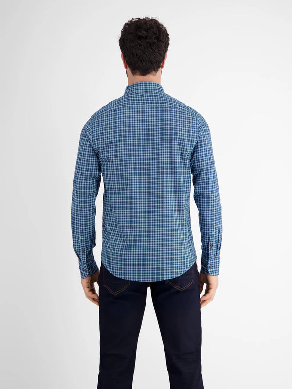 cabano Lerros Check Shirt L1122 R Dark Blue