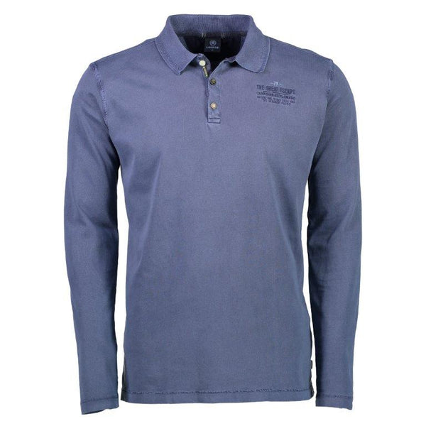 Cabano Lerros Long Sleeved Polo K Navy