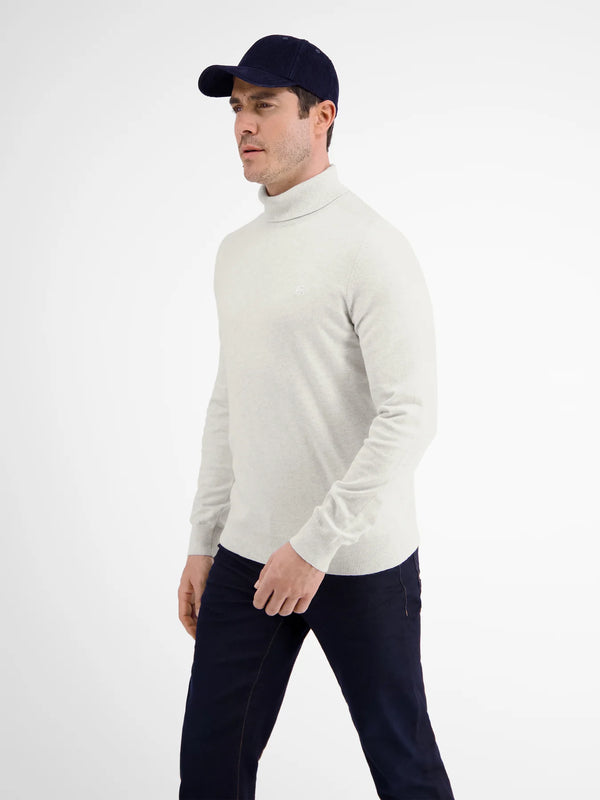 Cabano Lerros Polo Neck Jumper 5711 W R White