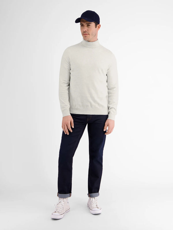 Cabano Lerros Polo Neck Jumper 5711 W R White