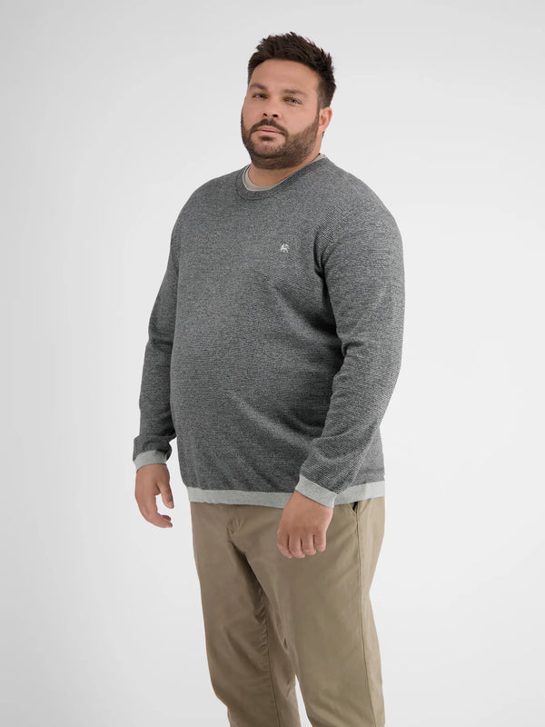 Cabano Lerros Round Neck Sweater 0121G K Grey