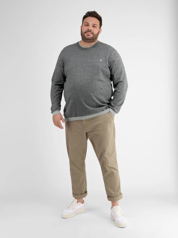 Cabano Lerros Round Neck Sweater 0121G K Grey