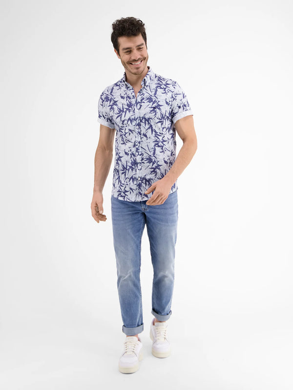 Cabano Lerros Short Sleeve Shirt 2185 K Blue