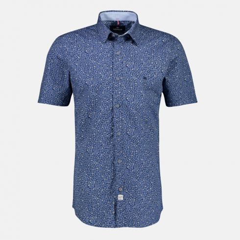 cabano Lerros Short Sleeve Shirt 32439 R Mid Blue