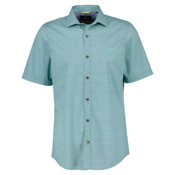 cabano Lerros Short Sleeve Shirt 42378 R Turquoise