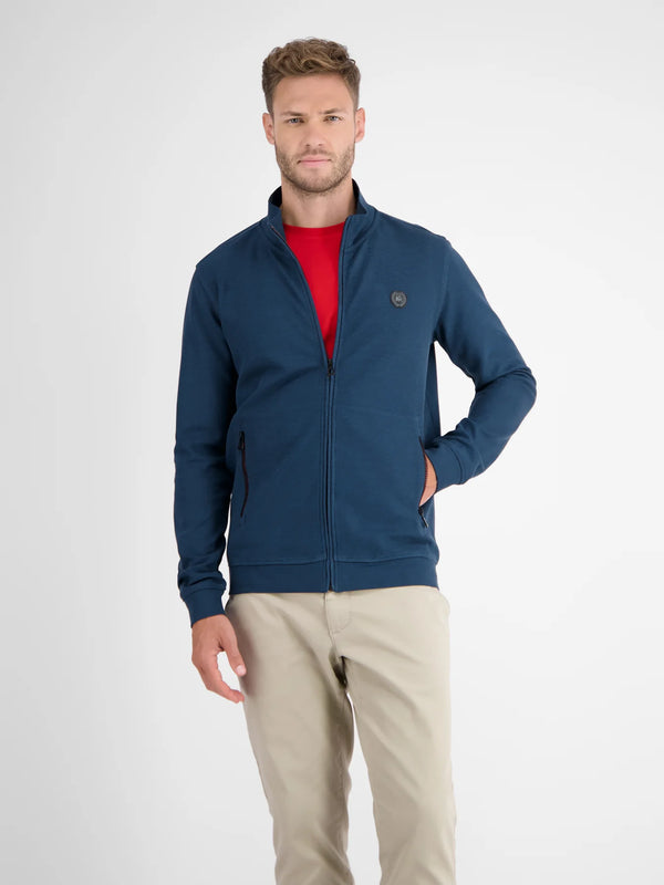 Cabano Lerros Sweat Jacket 4503Bl R Mid Blue