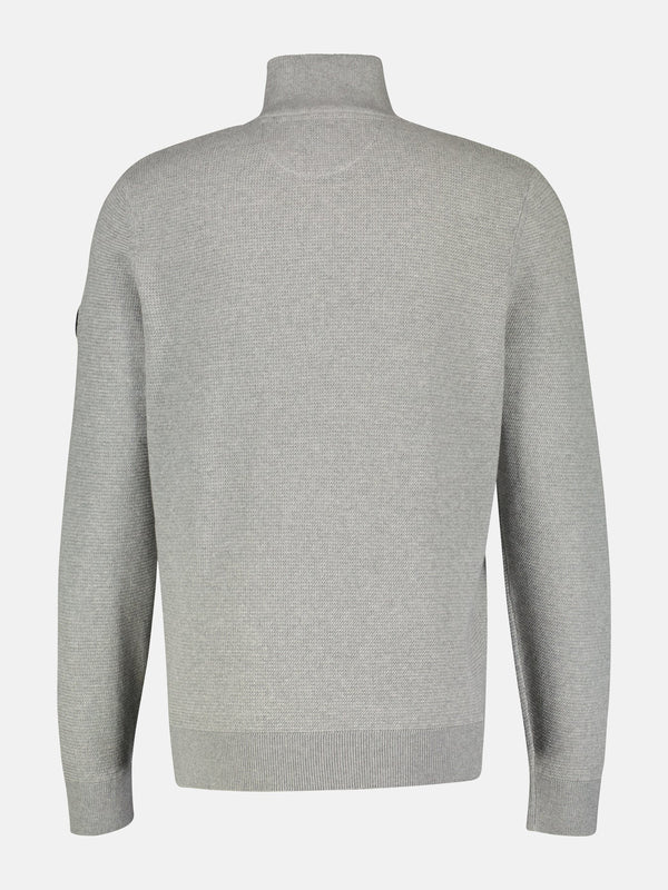 cabano Lerros Zip Cardigan 5301S K Light Grey