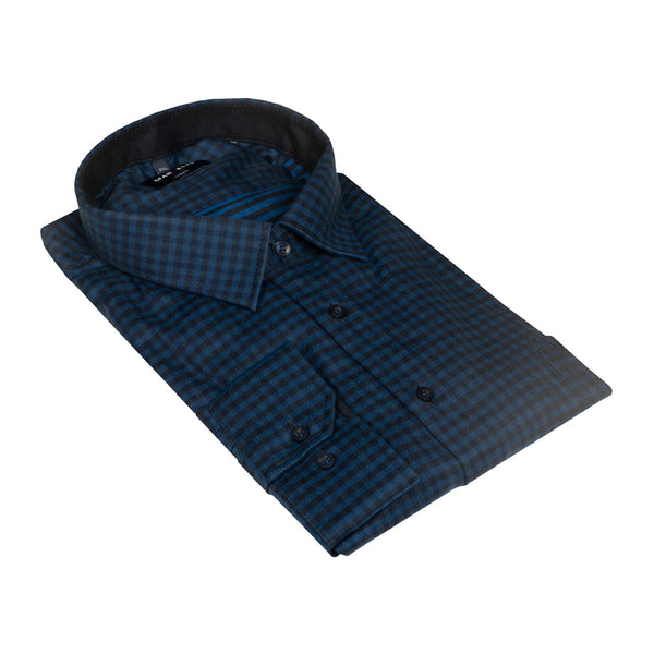 cabano Marvelis Check Shirt 6034 Db K Dark Blue