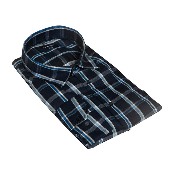 cabano Marvelis Check Shirt 6038 N K Navy