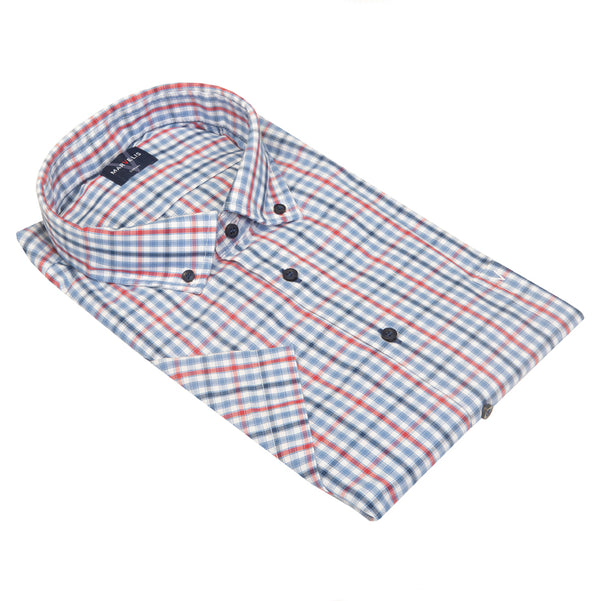 cabano Marvelis Check Shirt 6082/72 B K Blue
