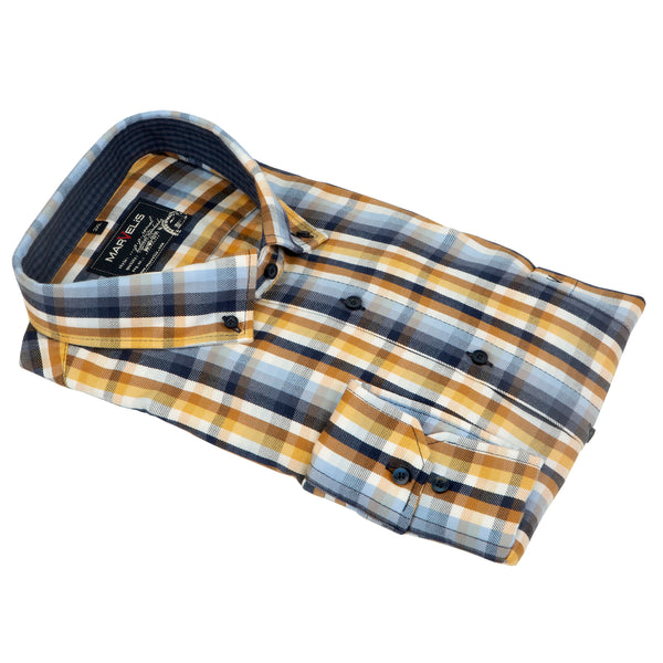 cabano Marvelis Check Shirt 6116 R Yellow