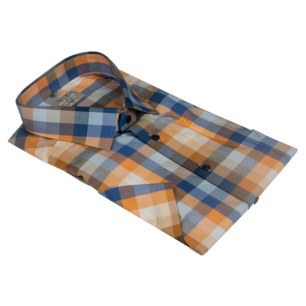 cabano Marvelis Check Shirt 7040 O R Orange