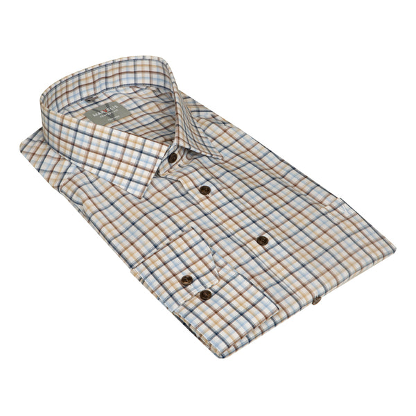 cabano Marvelis Check Shirt 7052 Bn K Brown
