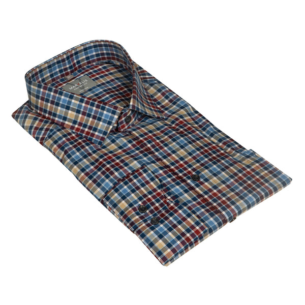cabano Marvelis Check Shirt 7066 B K Blue