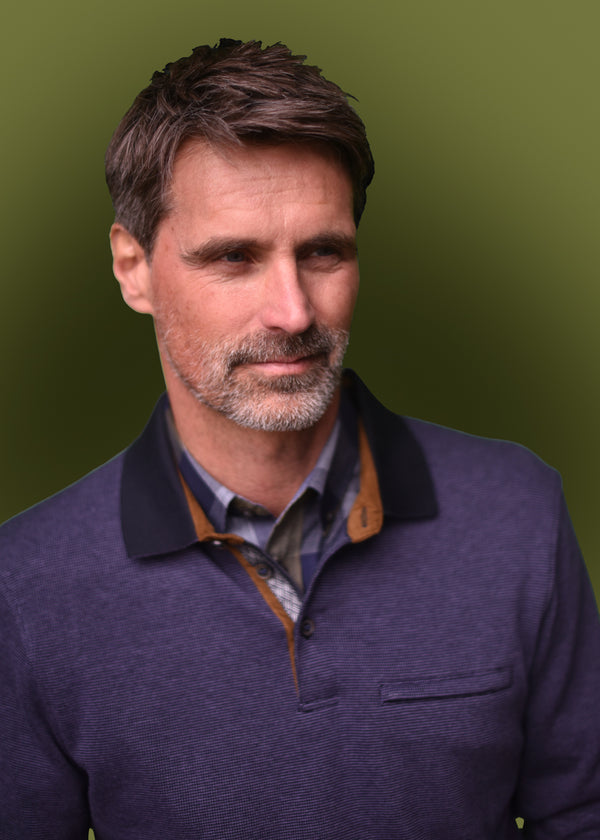 Cabano Meantime Ls Polo 25268 R Purple