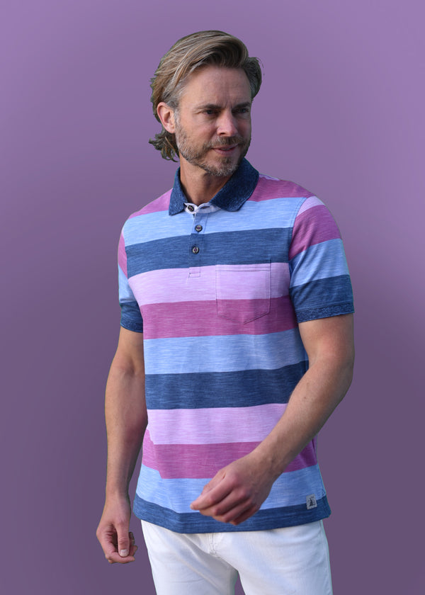 Cabano Meantime Pique Polo 24257 R Light Blue