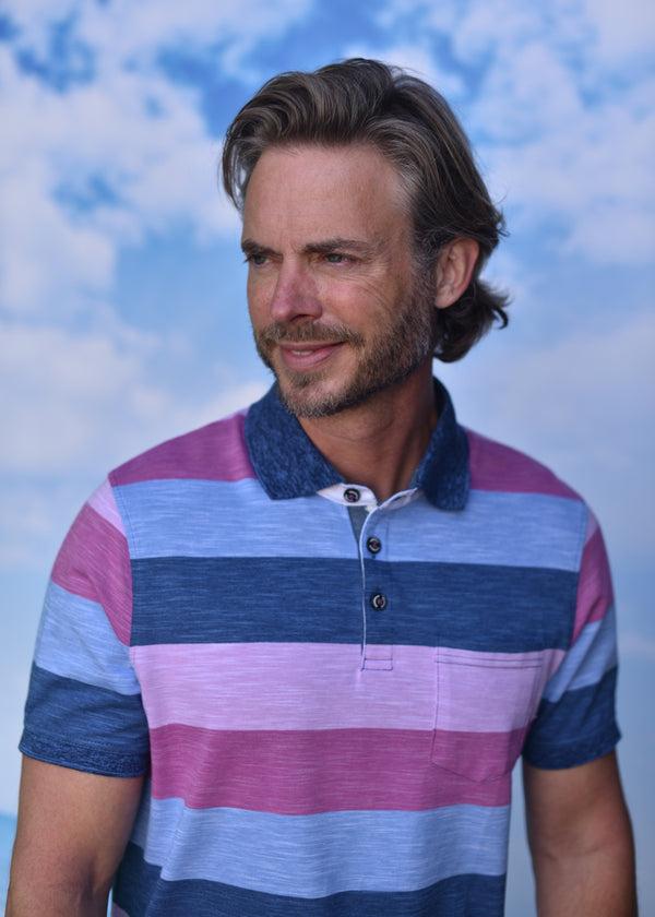 cabano Meantime Pique Polo 24257 R Light Blue