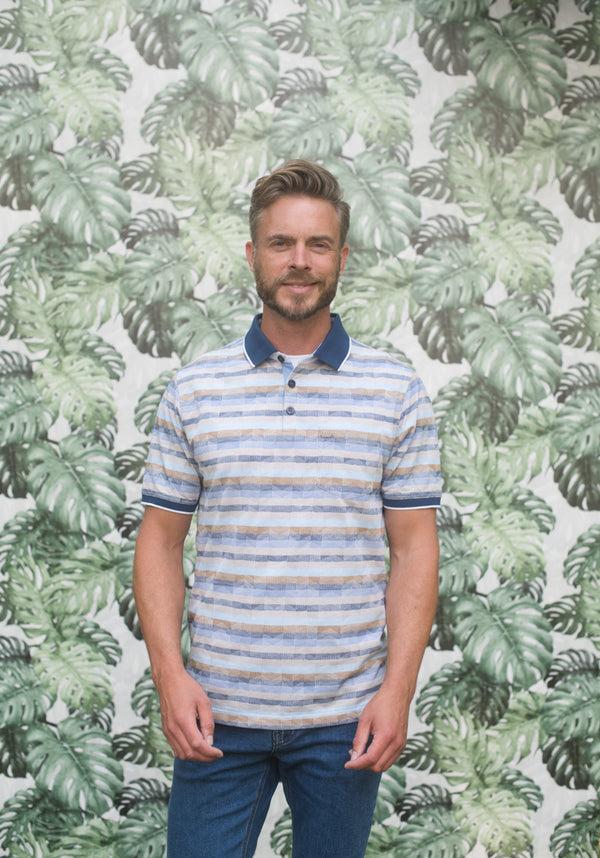 Cabano Meantime Polo Shirt R Light Blue