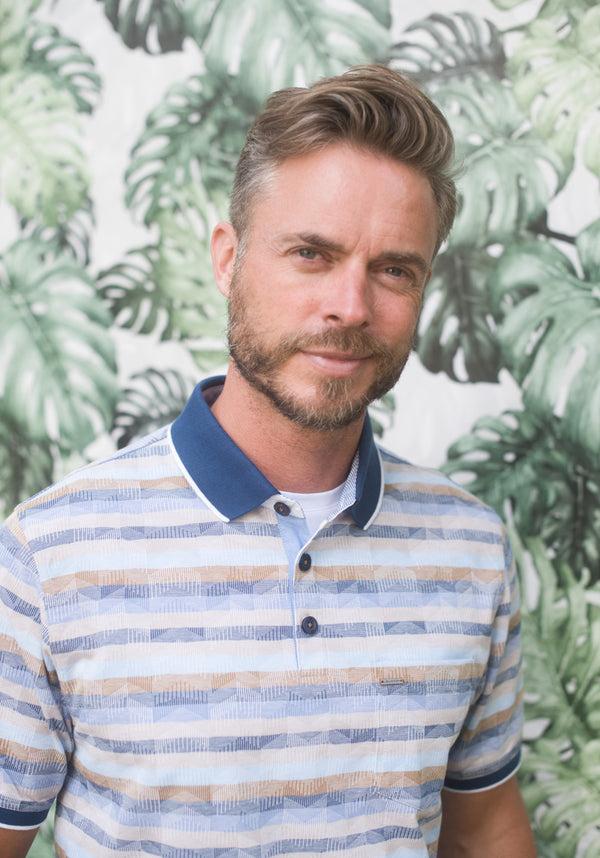 cabano Meantime Polo Shirt R Light Blue