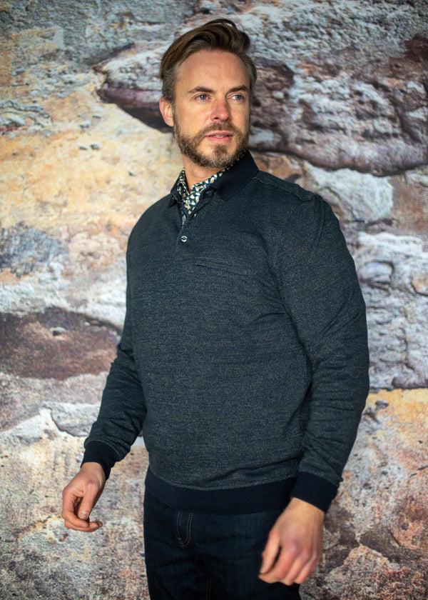 Cabano Meantime Polo Sweatshirt 23287 K Dark Green