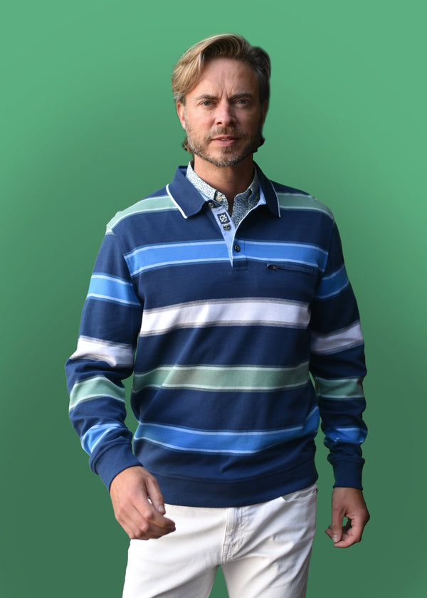 Cabano Meantime Polo Sweatshirt 24239 R Navy