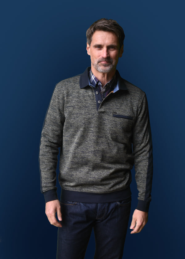 cabano Meantime Polo Sweatshirt 25262 R Green