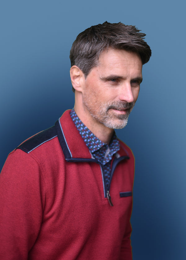 Cabano Meantime Polo Sweatshirt 25280 R Red